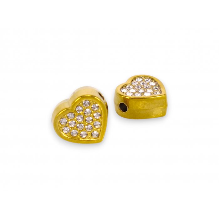 Korálka 13x14mm CHIRURGICKÁ OCEĽ, 1ks (ch1721g)